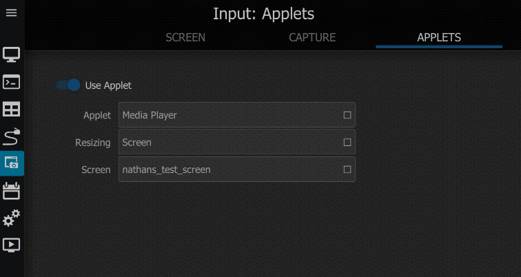 Applets- Media Player - Screen Resize